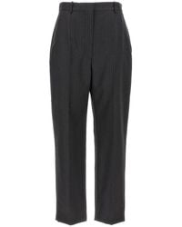 McQueen - Pinstripe Wool Broeken - Lyst