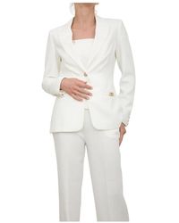 Guess - Jassen ,Wit ,Polyester Witte Jas - Lyst