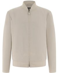 BOGGI - Wool Blend Bomber Jacket - Lyst
