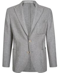 Eleventy - Jassen ,Grijs ,Wol Kasjmierwol Single-Breasted Jas - Lyst