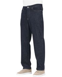SELECTED - Jeans ,Blauw ,Denim Donkerblauwe Denim Jeans - Lyst