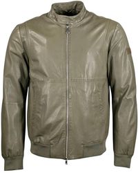 Peuterey - Jassen ,Groen ,Leer Tureia Ppt Jacket - Lyst
