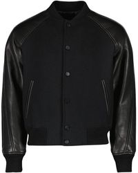 Givenchy - Jassen ,Zwart ,Wol Mix-Material Blouson - Lyst