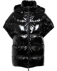 Herno - Jassen ,Zwart ,Zwart Iridescent Donsjack - Lyst