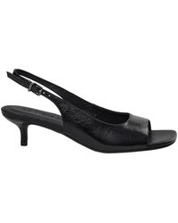Sofie Schnoor - Schoenen ,Zwart ,Leer Sandalen Met Hoge Hak - Lyst