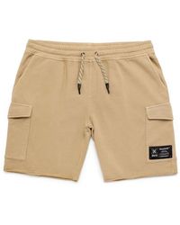 Munich - Oversized cotton bermuda camp shorts - Lyst