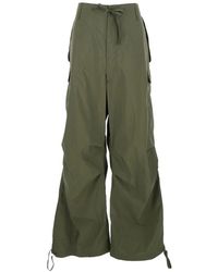 P.A.R.O.S.H. - P.A.R.O..H. ,Broeken ,Groen ,Katoen Cotton Cargo - Lyst