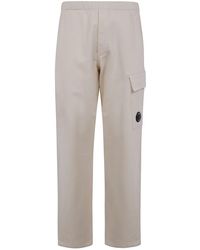 C.P. Company - Diagonal Raised Fleece Cargo Sweatpants - Lyst