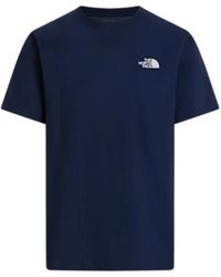 The North Face - Fitness ,Blauw ,Katoen Evolution Box Nse Tee - Lyst