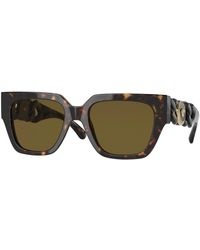 Versace - Gafas de sol habana oscuro/marrón - Lyst