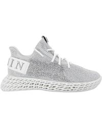 Philipp Plein - Runner Sneakers Skeleton Wildleder Mit Strass - Lyst