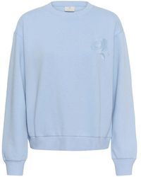 Kaffe - Hoodies & Sweatvesten ,Blauw ,Sweatshirts - Lyst