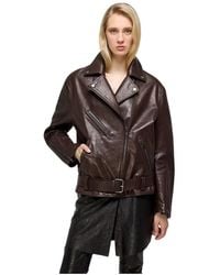 V S P - Leather Jackets - Lyst