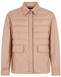 Moorer - Jassen ,Roze ,Polyester Muriel Gewatteerde Jas - Lyst