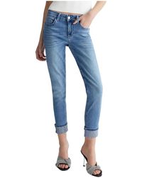 Liu Jo - Jeans skinny in denim di cotone stretch - Lyst