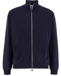 Fedeli - Truien & Vesten ,Blauw ,Wol Cardigan - Lyst