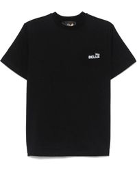 Coperni - Tops ,Zwart ,Katoen Crew Neck Logo Print Top - Lyst