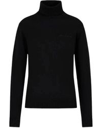 ARMANI EXCHANGE - Truien & Vesten ,Zwart ,Wol Dolcevita Turtleneck - Lyst