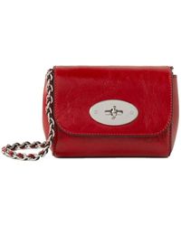 Mulberry - Micro lily rote lederhandtasche - Lyst