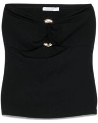 Patrizia Pepe - Jersey 'Essential' Top Art - Lyst
