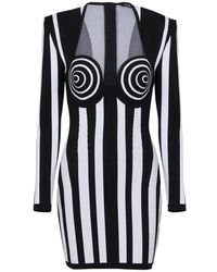 Balmain - Gestreepte Jurk - Lyst