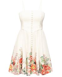 Zimmermann Flared Slip Dress - Wit