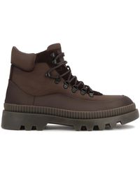 Kazar - Leder-Stiefeletten Mit Veloursleder-Zunge Und Profilsohle - Lyst