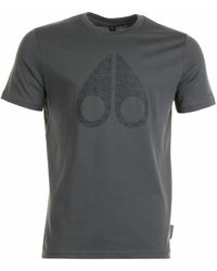 Moose Knuckles - Leaf Tee Cement Stilvolles Shirt - Lyst