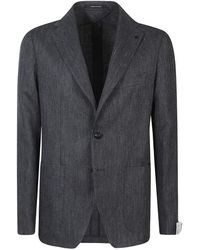 Tagliatore - Kostuums ,Grijs ,Leer S1015 Jacket - Lyst