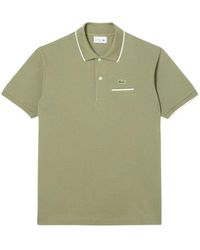 Lacoste - Klassisches L.12.12 Polo Mit Taschendetail - Lyst