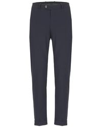 Rrd - Broeken ,Blauw ,Blauwe Stoffen Broek Met Zakken - Lyst