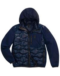 Blauer - Jassen ,Blauw ,Leer Albert Down Jacket - Lyst