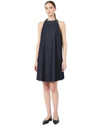 Max Mara - Flared Short Halterneck Dress - Lyst