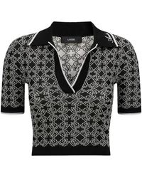 Amiri - Ma Quad Knit Short Sleeve Polo - Lyst