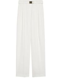 Max Mara - Elegante Cropped Hose Mit Gürtel - Lyst