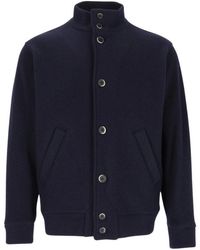 Barena - Jassen ,Blauw ,Wol Caopian Sweater - Lyst