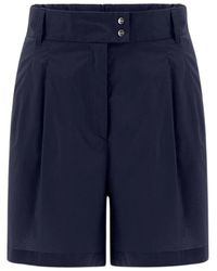 Herno - Shorts in light cotton stretch - Lyst