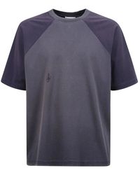 JW Anderson - Baumwoll-T-Shirt Mit Rundhalsausschnitt - Lyst