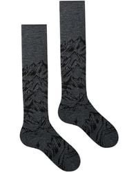 Fusalp - Fitness ,Grijs ,Wol Sock Mount Iii Hoge Sokken - Lyst