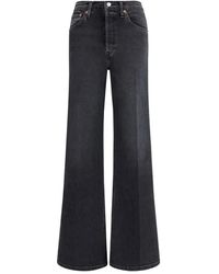 RE/DONE - Wide Jeans - Lyst