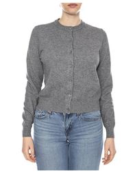 Levi's - Truien & Vesten ,Grijs ,Katoen Supersoft Crewneck Cardigan - Lyst