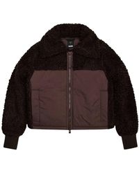 Rains - Jassen ,Bruin ,Leer Trikala Vision Fleece W Jacket - Lyst