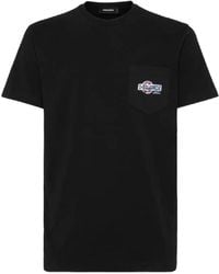 DSquared² - Tops ,Zwart ,Casual T-Shirt & Polo Collectie Aw 25 - Lyst
