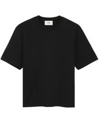 Ami Paris - Tops ,Zwart ,Katoen Ami De Coeur T-Shirt - Lyst