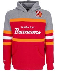 Mitchell & Ness - Hoodies & Sweatvesten ,Rood ,Katoen Nfl Headcoach Hoodie Scarlet - Lyst