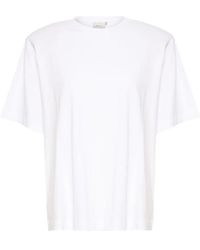 Gestuz - Tops ,Wit ,Katoen Oversized Back Emb Tee - Lyst