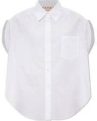 Marni - Oversized T-Shirt Met Zak - Lyst