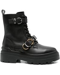 Pinko - Lace-Up Boots - Lyst