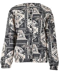 Maicazz - Overhemden ,Veelkleurig ,Leer Exotische Print Zomerjas - Lyst