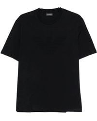 Emporio Armani - Textured Finish T-Shirt - Lyst